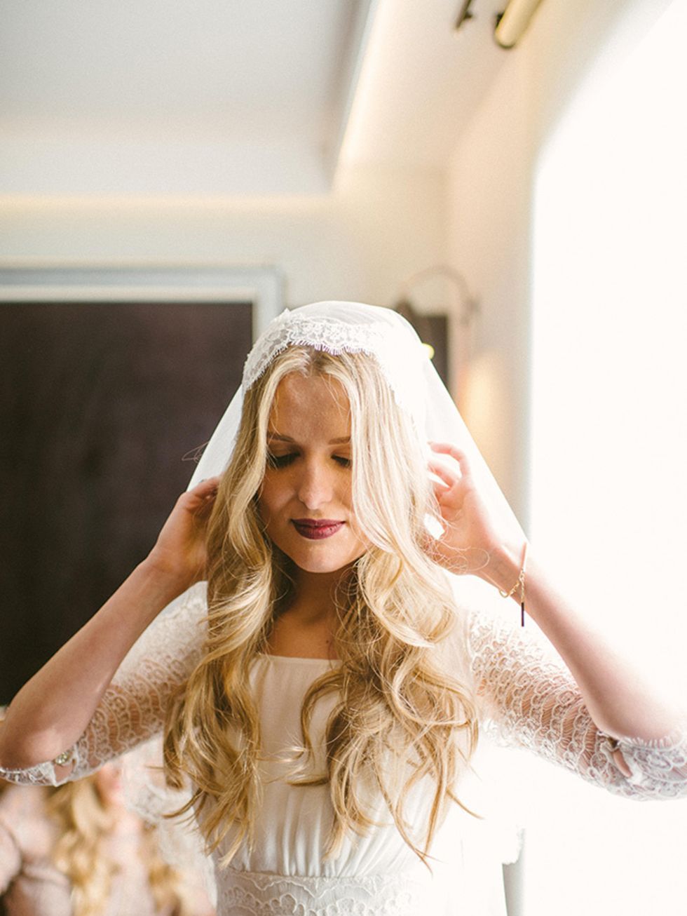 <p>My veil was from my dress shop (Luellas Boudoir). I wanted something with a vintage feel and had picked this style out before I found the dress - luckily they worked really well together.</p>