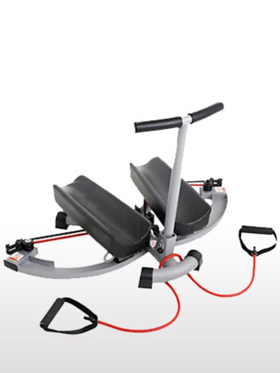 <p>If your bum and thighs are your main points of concern then the Thigh Glider is great for toning these areas. Place your knees into the pads and roll them out along the tracks, while large elastic bands on the machine add resistance. You really feel th