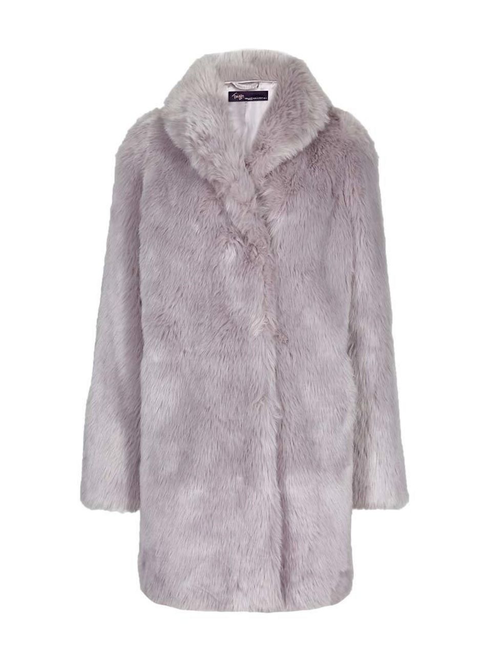 <p><a href="http://www.marksandspencer.com/faux-fur-coat/p/p22341312#" target="_blank">Twiggy for Marks & Spencer</a> coat, £99.00</p>
