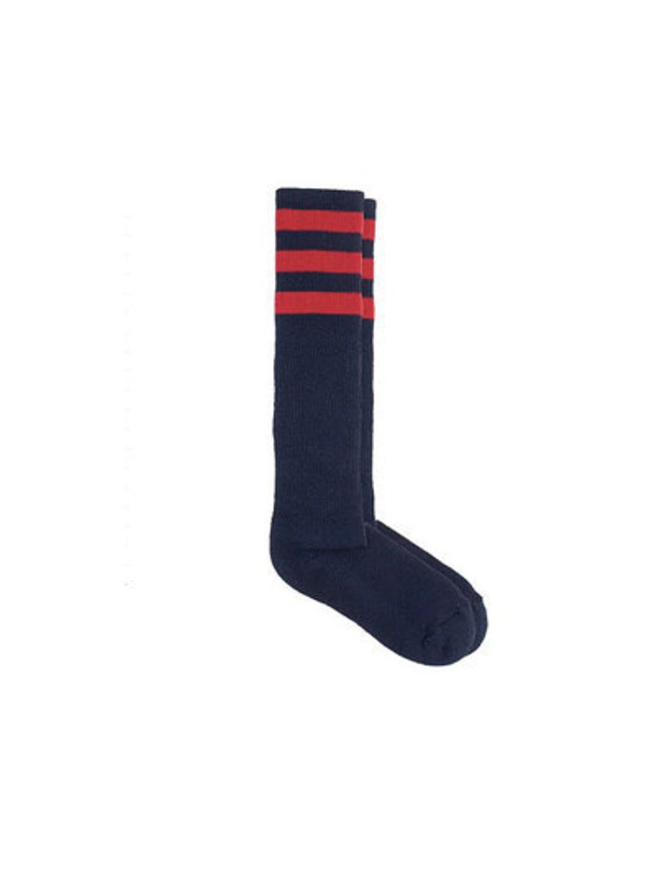 <p><a href="http://store.americanapparel.co.uk/stripe-knee-high-sock_rsaskl">Americal Apparel</a> socks, £8</p>