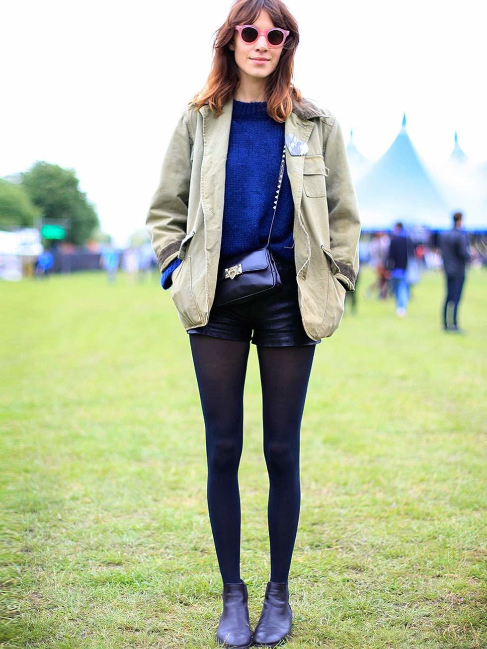 <p>Alexa Chung, 28, cultural chameleon. Vintage jacket, Valentino bag, Philip Lim shorts.</p><p>Photo by Silvia Olsen @ Anthea Simms</p>