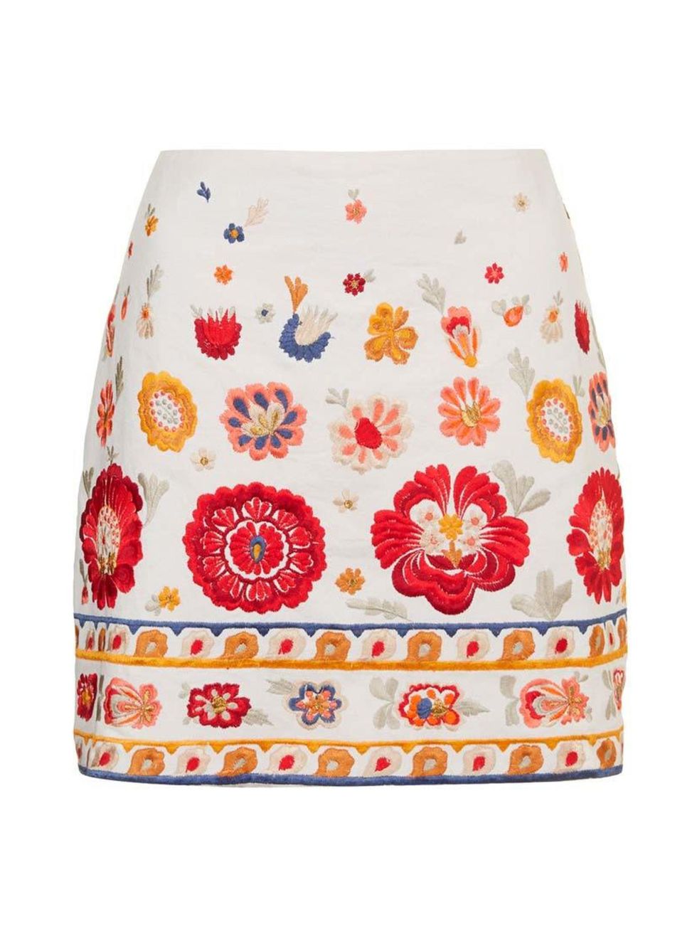 <p>Pair this intricately embroidered skirt with a simple denim shirt.</p>

<p><a href="http://www.topshop.com/en/tsuk/product/new-in-this-week-2169932/new-in-this-week-493/troubadour-embroidered-pelmet-skirt-4180528?bi=1&ps=200" target="_blank">Topshop</a