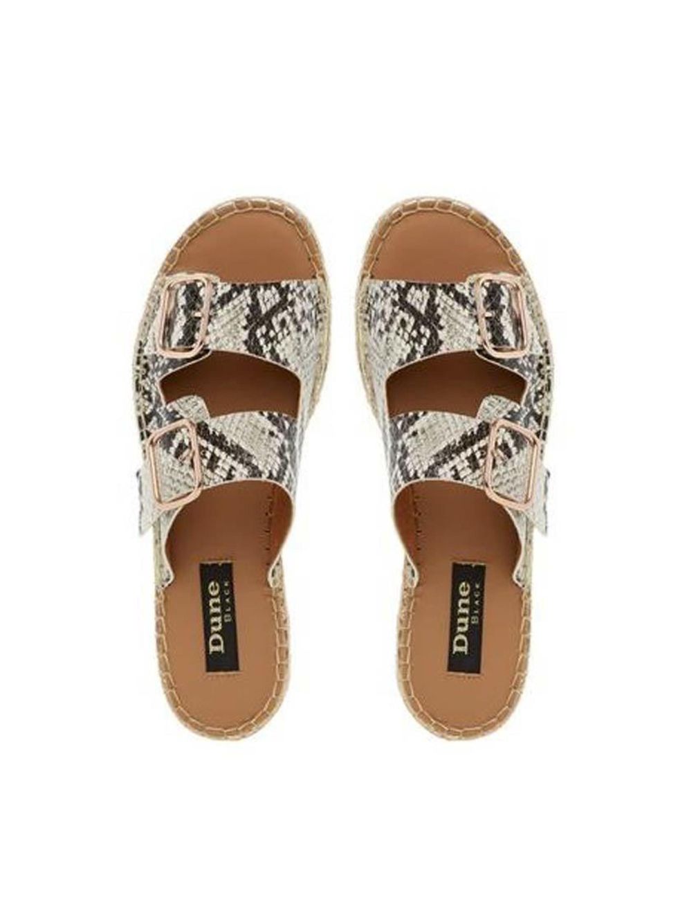 <p>We might even brave a bare toe this weekend. Emphasis on brave.</p>

<p><a href="http://www.dunelondon.com/linzi-double-strap-espadrille-sandal-0851501530003138/" target="_blank">Dune</a> espadrilles, £99</p>