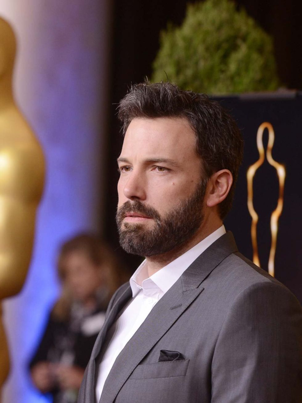 <p>Ben Affleck attends the Academy Awards luncheon in Hollywood, February 2013.</p>