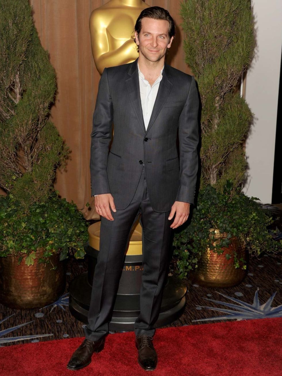 <p>Bradley Cooper - nominated for best actor - attends the Academy Awards luncheon.</p>
