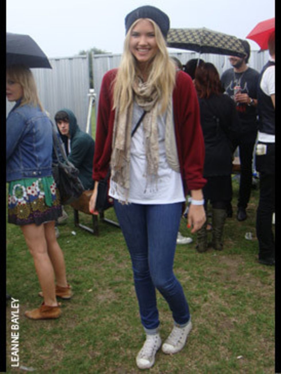 <p>Ellen Danes, 20, Model, Wearing jeans from Acne and trainers by Converse</p>