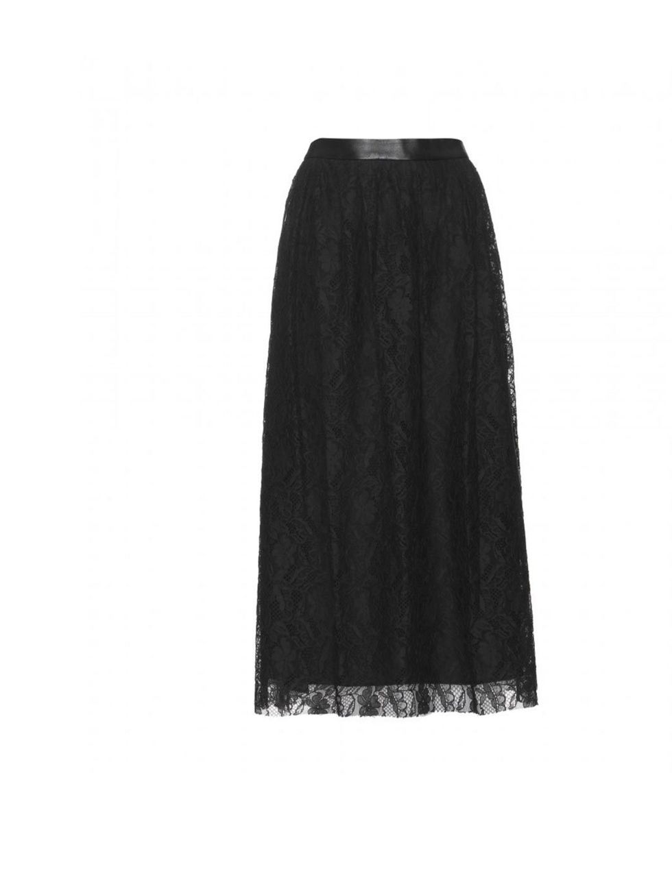 <p>Mulberry lace below-the-knee skirt, £450, at <a href="http://www.mytheresa.com/uk_en/skirt-with-lace-and-leather-detail.html">mytheresa.com</a></p>
