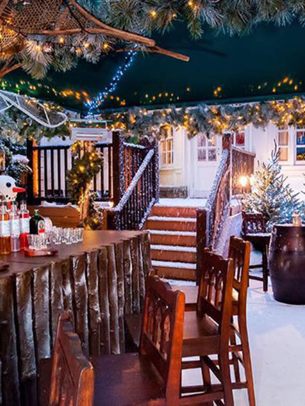 <p>DRINK: Ski Lodge at the Montague</p>

<p>Throwing yourself down a mountain on a pair of sticks is all well and good, but everyone knows skiing is really all about the après. Which is why we love this festive pop-up at The Montague, which dispenses with