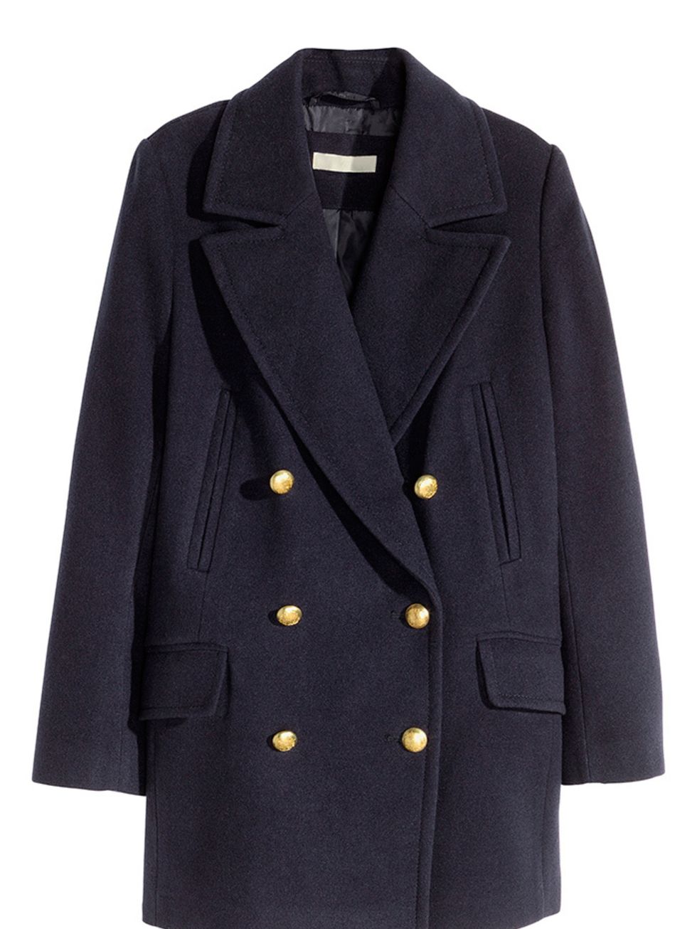 <p>A classic pea-coat never dates. In a neutral colour, you can combine it with different scarves to alternate your look.</p>

<p><a href="http://www.hm.com/gb/product/32011?article=32011-B" target="_blank">H&M</a> coat, £49.99</p>