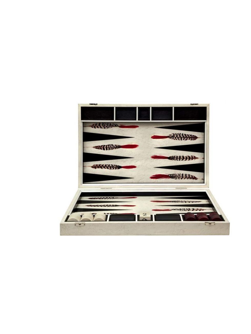 <p>Here's a present a princess can share with her prince!</p><p>Alexandra Llewellyn Design backgammon board, £2100 at <a href="http://www.quintessentiallygifts.com/alexandra-llewellyn-design-black-and-white-feather-backgammon-board-27">Quintessentially Gi