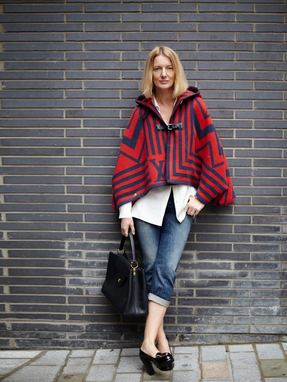 <p>Rebecca Lowthorpe, Assistant Editor</p><p>Classic Poplin Shirt / 100% Cotton / £820</p><p>Cropped jeans, Price on request</p><p>Capucines MM Bag?, £3,000</p><p>Duffle Cap?, £1,980</p><p>Court shoes</p><p><a href="http://www.elleuk.com/catwalk/designer-