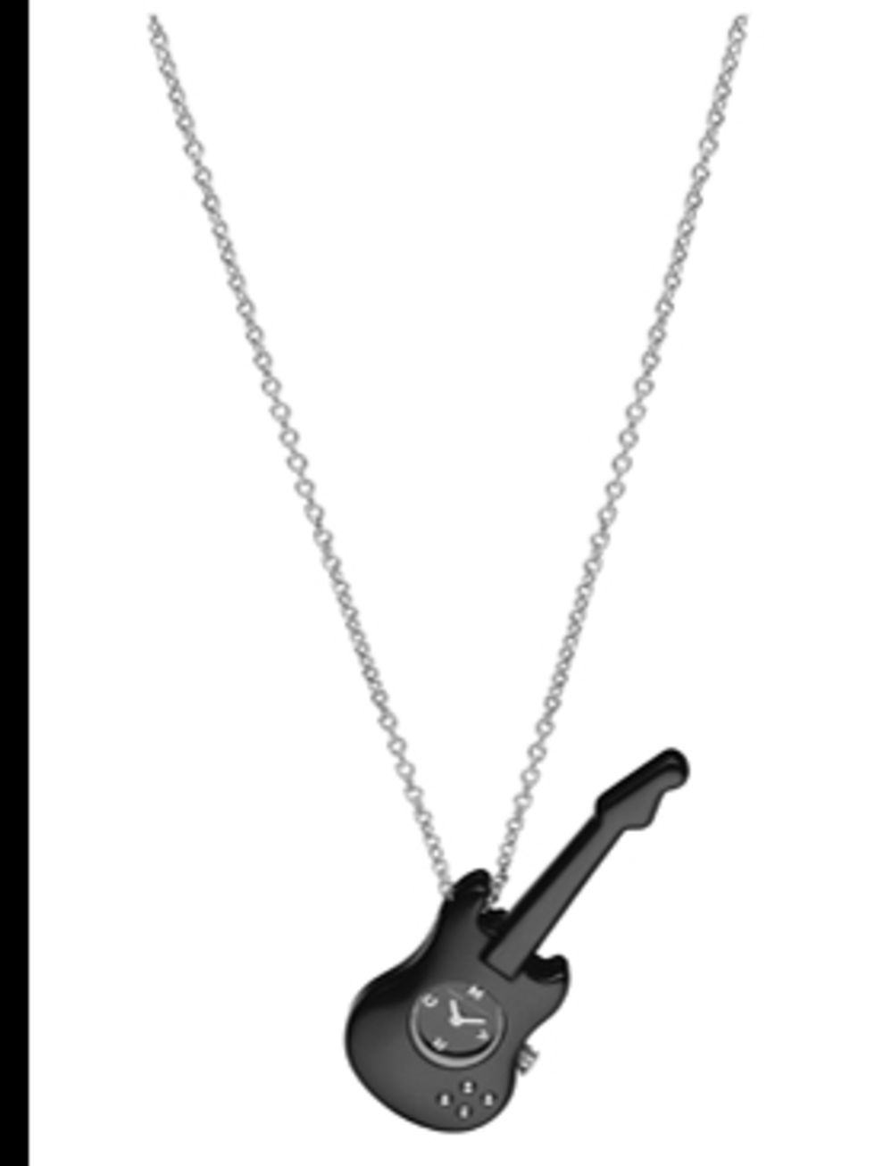 <p>Guitar pendant watch, £100, from Marc by Marc Jacobs at Fossil, for stockists call (0870 224 6633)</p>