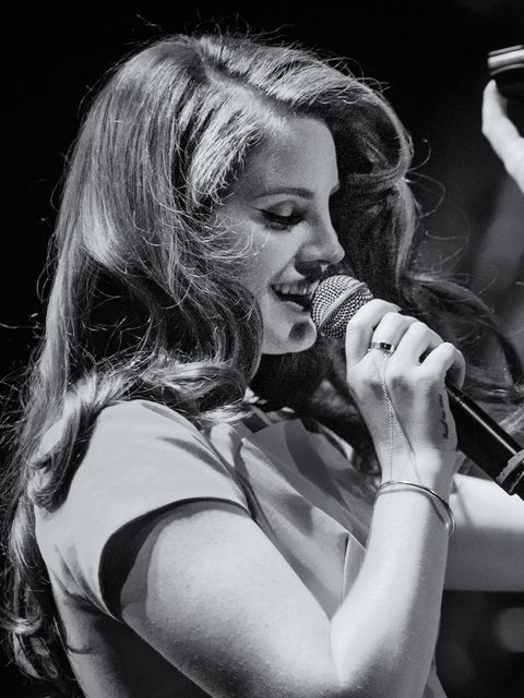 Lana Del Rey performs for her 'Freak' music video premiere in LA in 2016.