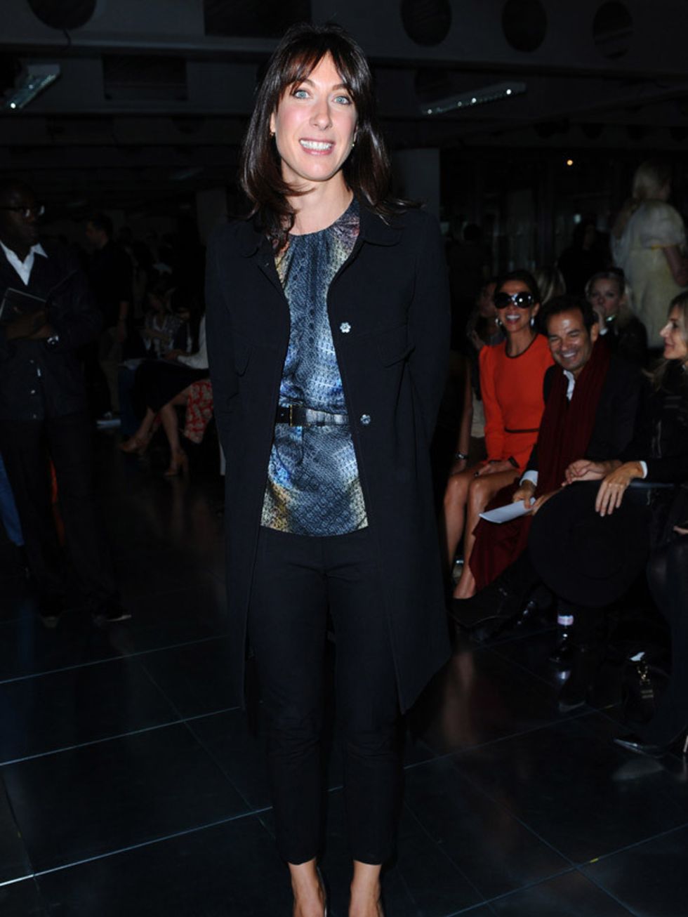<p>Samantha Cameron at London Fashion Week Spring/Summer 2012 the Christopher Kane show is wearing a <a href="http://origin.elleuk.com/catwalk/collections/peter-pilotto/">Peter Pilotto</a> blouse, September 2011.</p>
