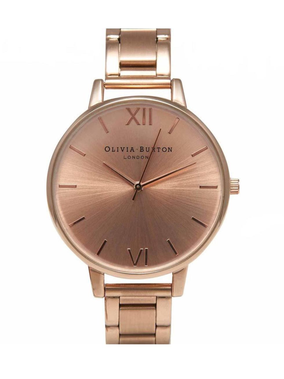<p>If you saw Executive Fashion Director Kirsty Dale's jam-packed schedule, you'd know why a good watch is so essential.</p>

<p> </p>

<p><a href="http://www.oliviaburton.com/shop/big-dial/big-dial-bracelet-rose-gold/" target="_blank">Olivia Burton</a> w