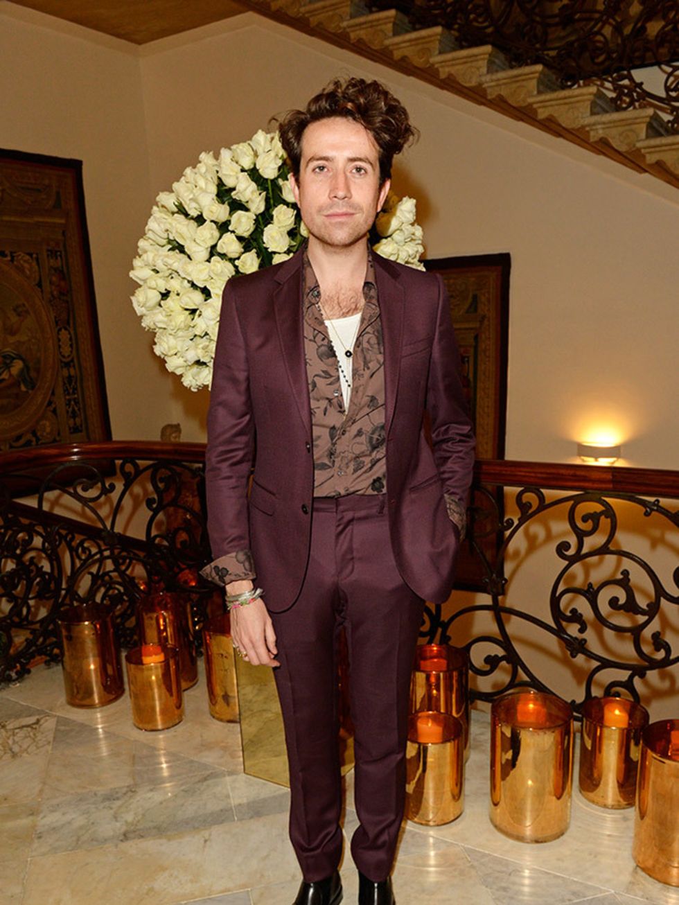 Nick Grimshaw attends private reception hosted by Gucci and Frieze Masters in London, October 2014.