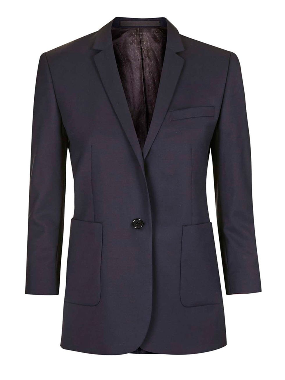 <p>A boyish, looser-fitting suit still looks smart but is much more modern (and bonus points for being so comfortable)</p>

<p>Blazer, £85, <a href="http://www.topshop.com/webapp/wcs/stores/servlet/ProductDisplay?Ntt=suit&storeId=12556&productId=21465702&