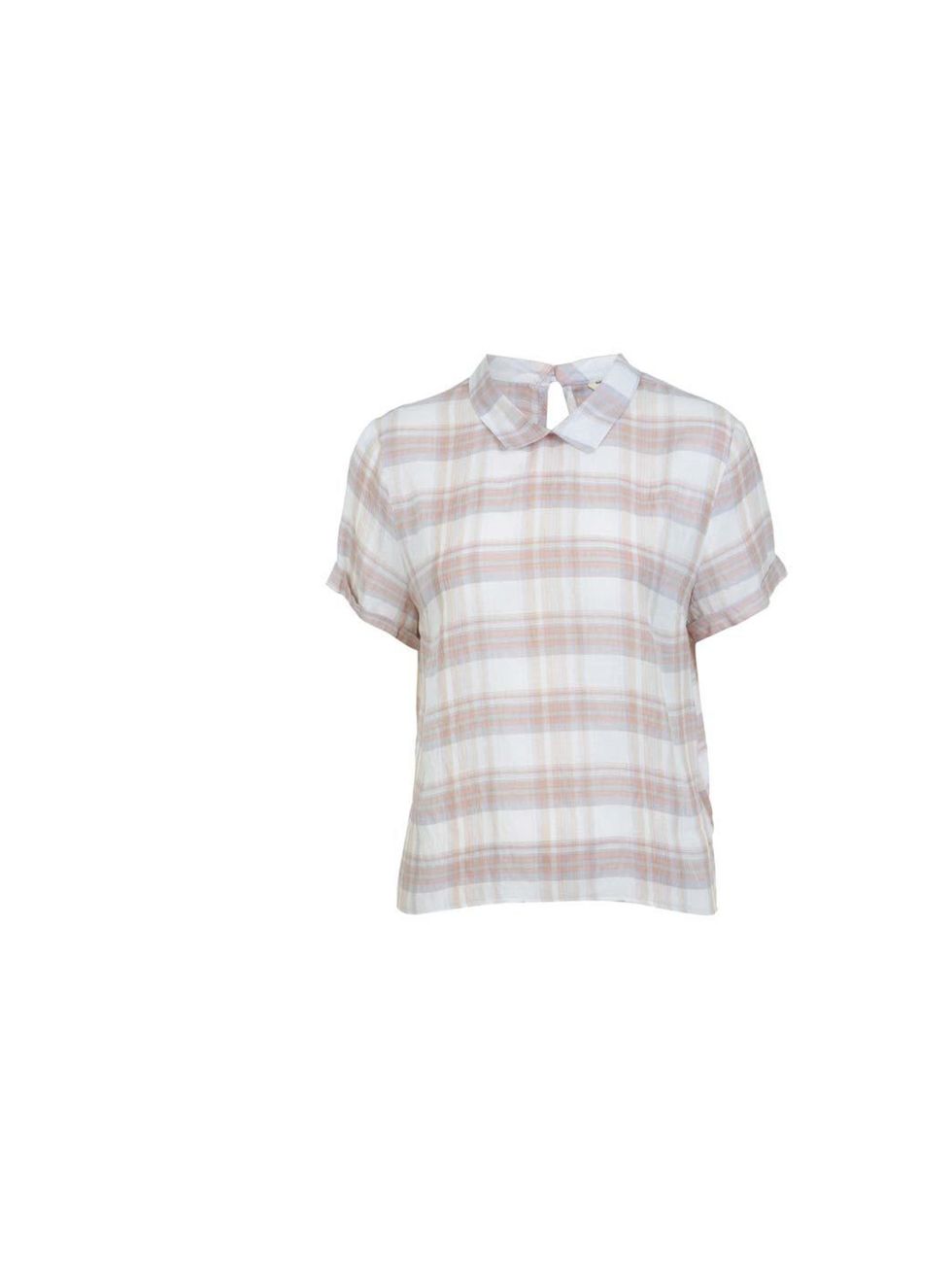 <p>Designer Phoebe Sing will wear this pastel checked top with skinny jeans and a pair of chunky-heeled black boots come autumn.</p><p><a href="http://www.missselfridge.com/en/msuk/product/clothing-299047/tops-299061/pastel-check-tee-2051817?bi=1&ps=200">