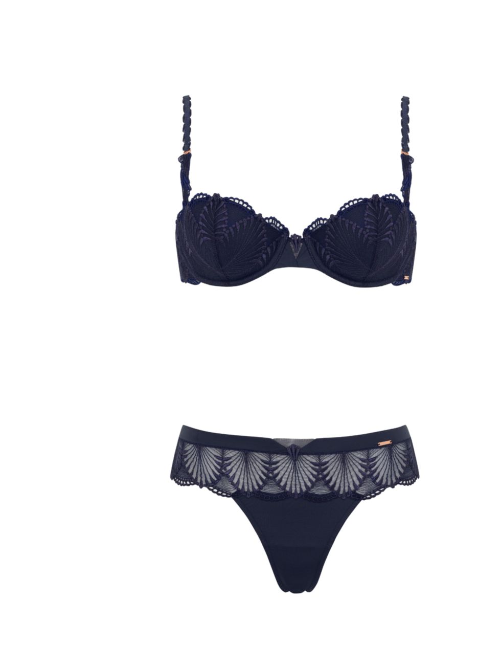 <p>Is there anyone better qualified than Rosie Huntington-Whiteley to design a lingerie line? We think not. Which is why her exquisitely feminine collection is our new high-street fave  Rosie for Autograph padded bra, £35, and thong, £15 at <a href="http