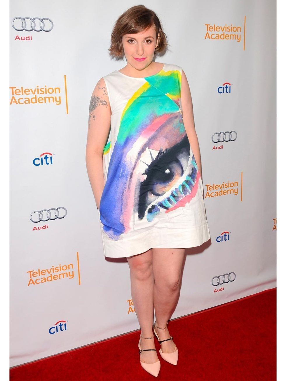 <p>Lena Dunham at The Television Academy Hosts An Evening With Girls event, LA, 2014.</p>