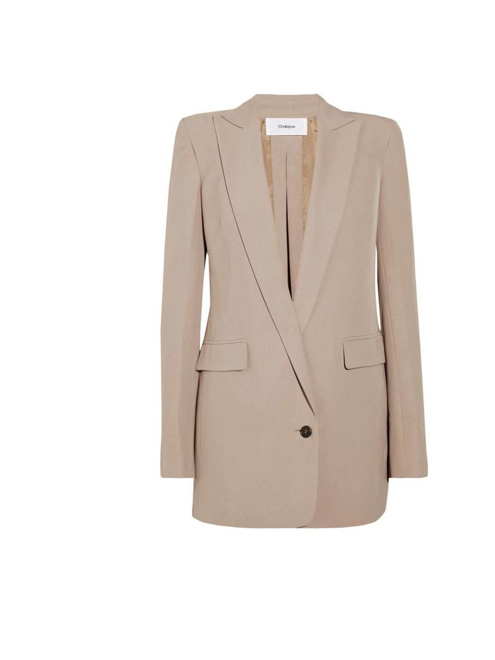 <p>Beautiful beige Hussein Chalayan blazer, £335 from<a href="http://www.theoutnet.com/product/361586"> the Outnet </a></p>