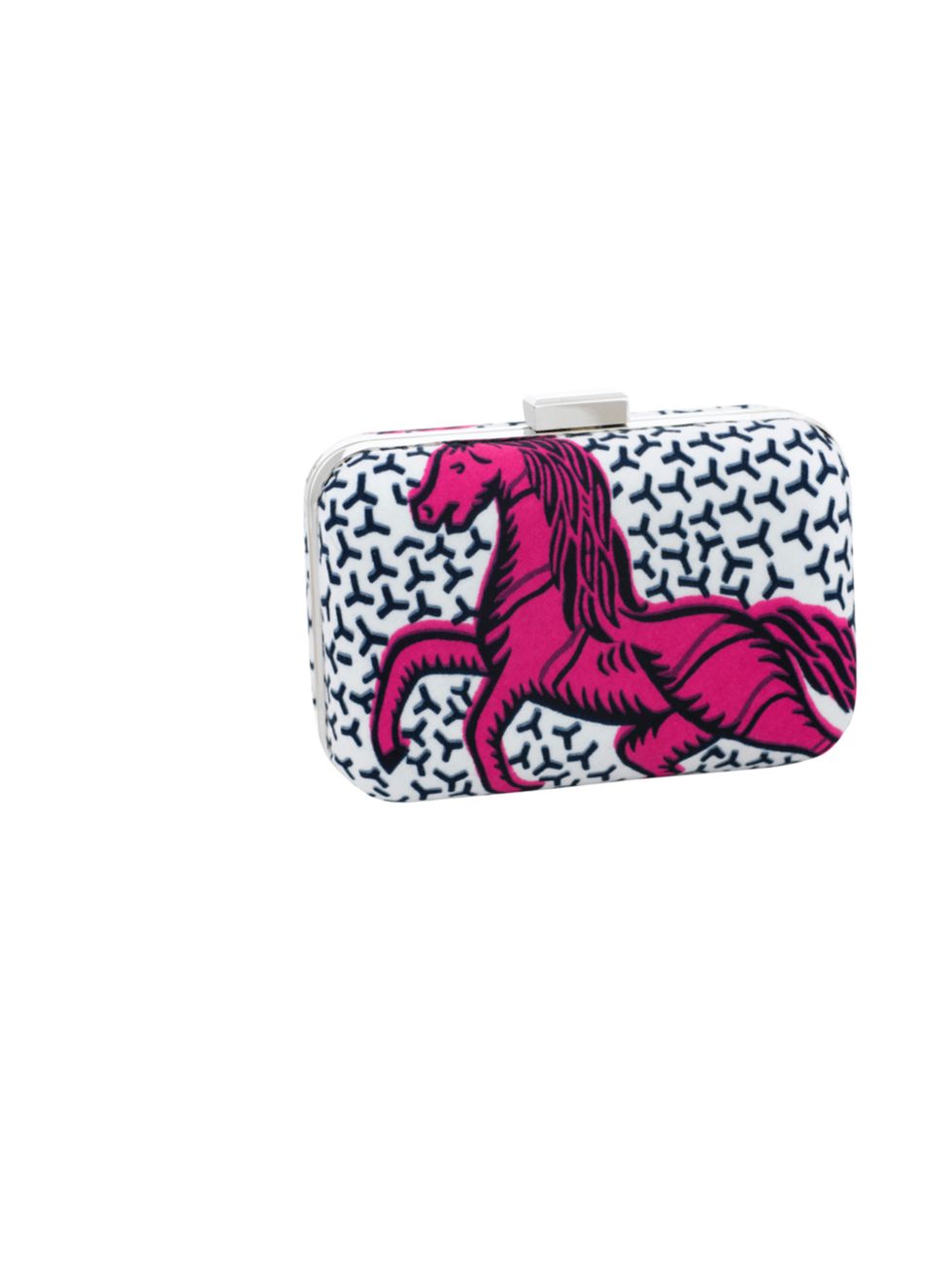 <p>Summer weddings, garden parties and rooftop drinking deserve a fanciful and vibrant clutch, dont you agree?... Doreen Mashika horse print clutch, £49 at Fenwick, for stockists call 0207 629 9161</p>