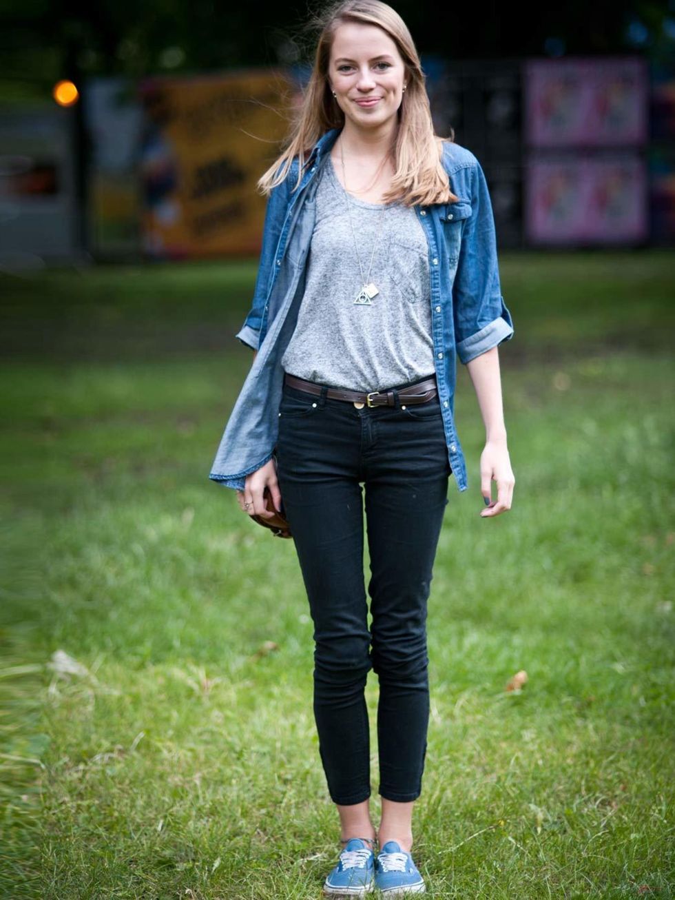 <p>Lyclia Powell, 19, Student. Primark shirt, Next top, Zara jeans, Vans shoes.</p><p>Photo by Stephanie Sian Smith</p>