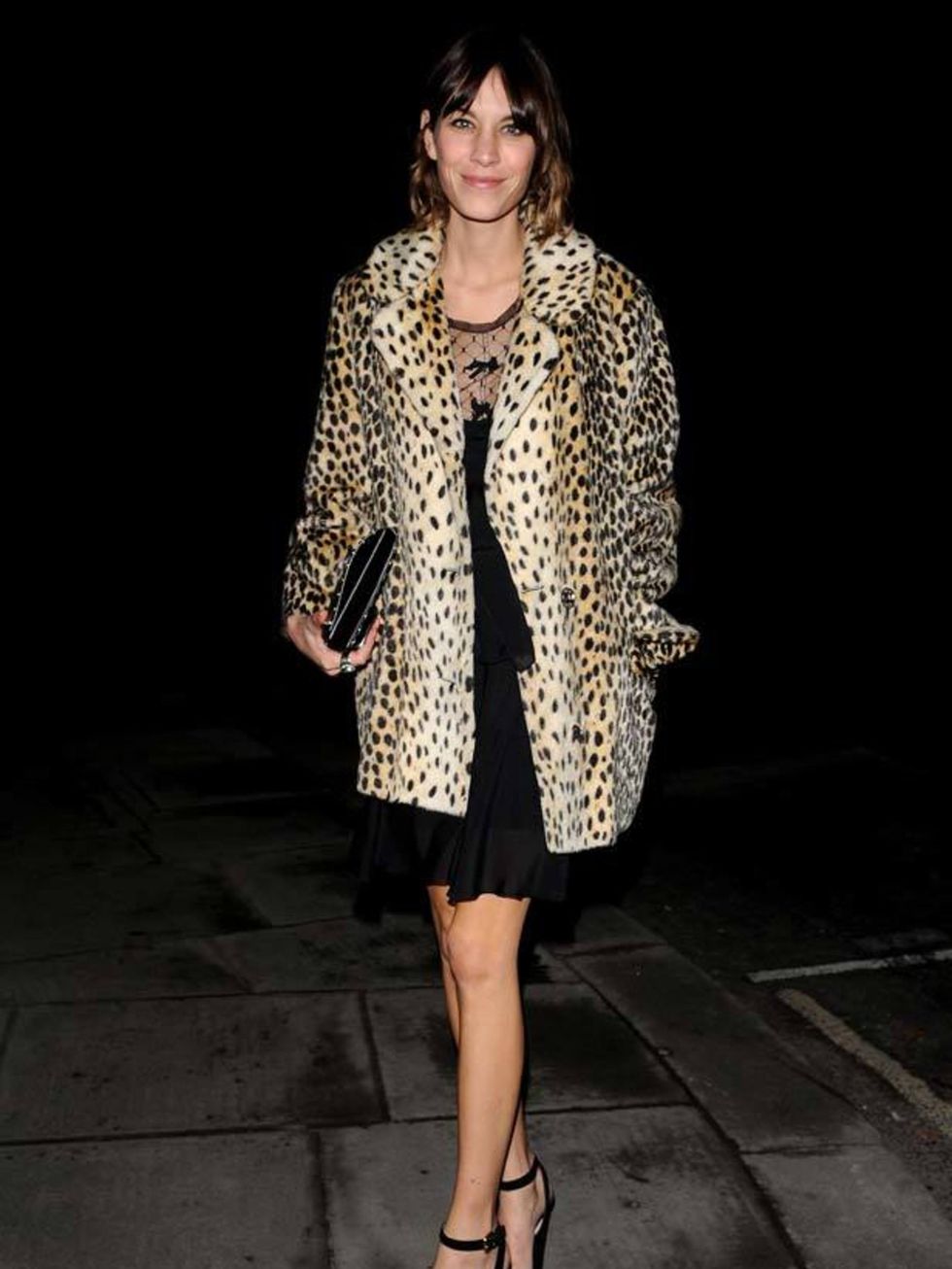 <p><a href="http://www.elleuk.com/starstyle/style-files/%28section%29/Alexa-Chung">Alexa Chung</a> wearing a chic cocktail dress and <a href="http://www.elleuk.com/catwalk/collections/charles-anastase/">Charles Anastase</a> shoes </p>
