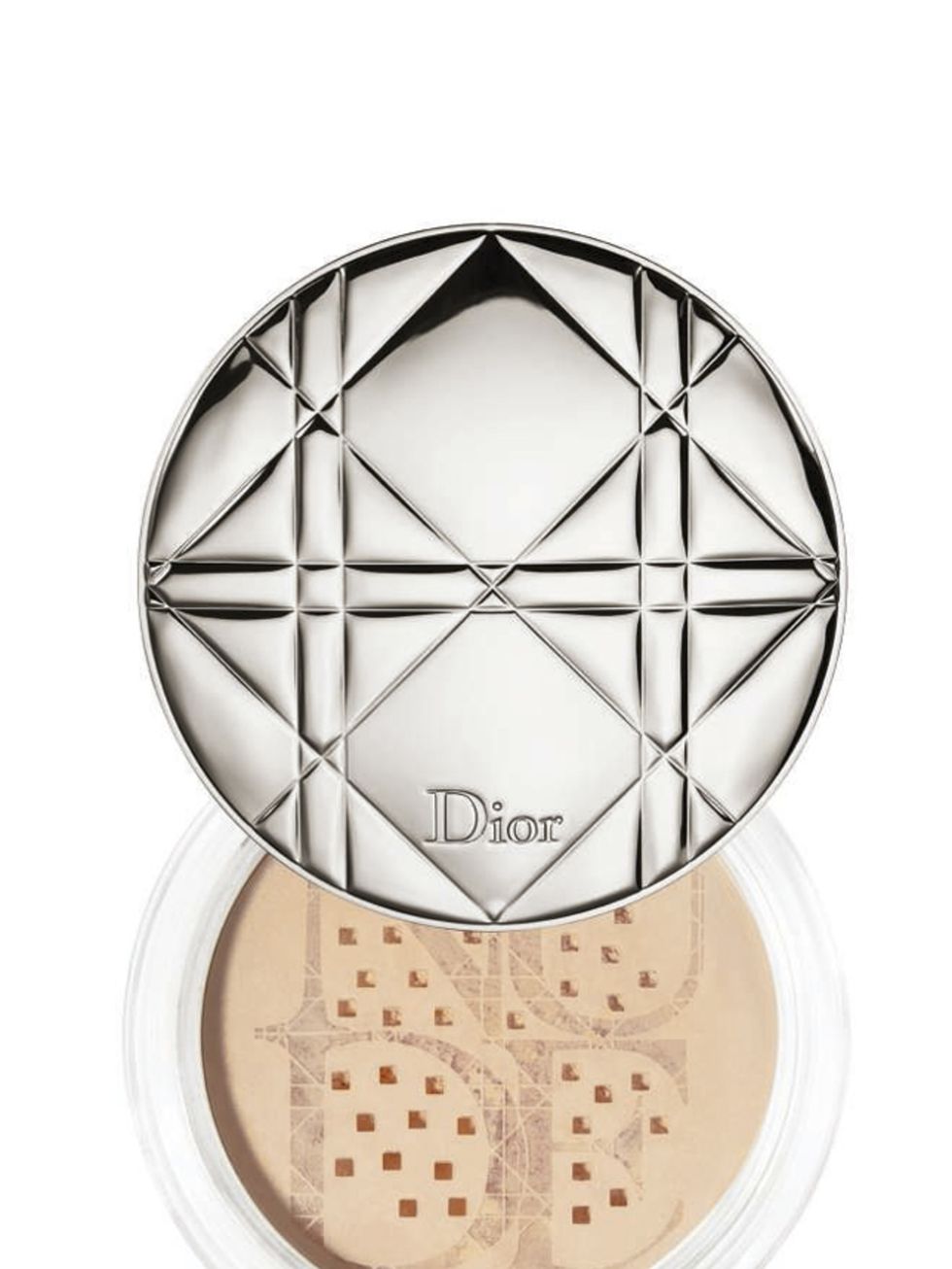 <p>Powder your face only where you want it to be matte, so under your eyes, the top of your forehead and centre of your chin. This will leave you with a slightly dewy effect, rather than a shiny one. <a href="http://www.dior.com">DIOR Diorskin Nude Air Co