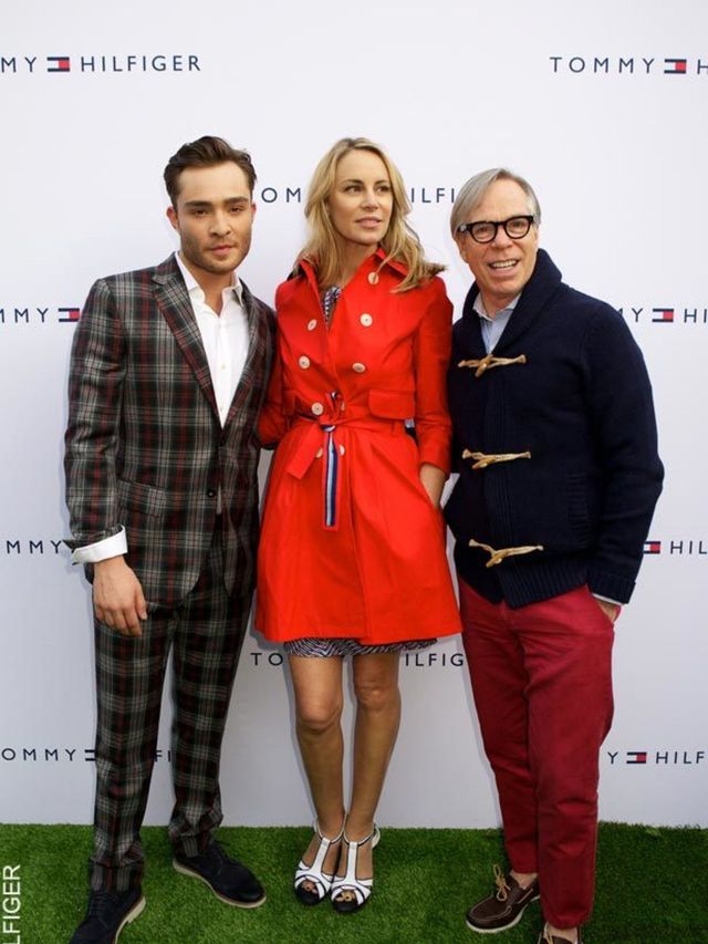 <p>Ed Westwick, Dee Hilfiger and Tommy Hilfiger</p>