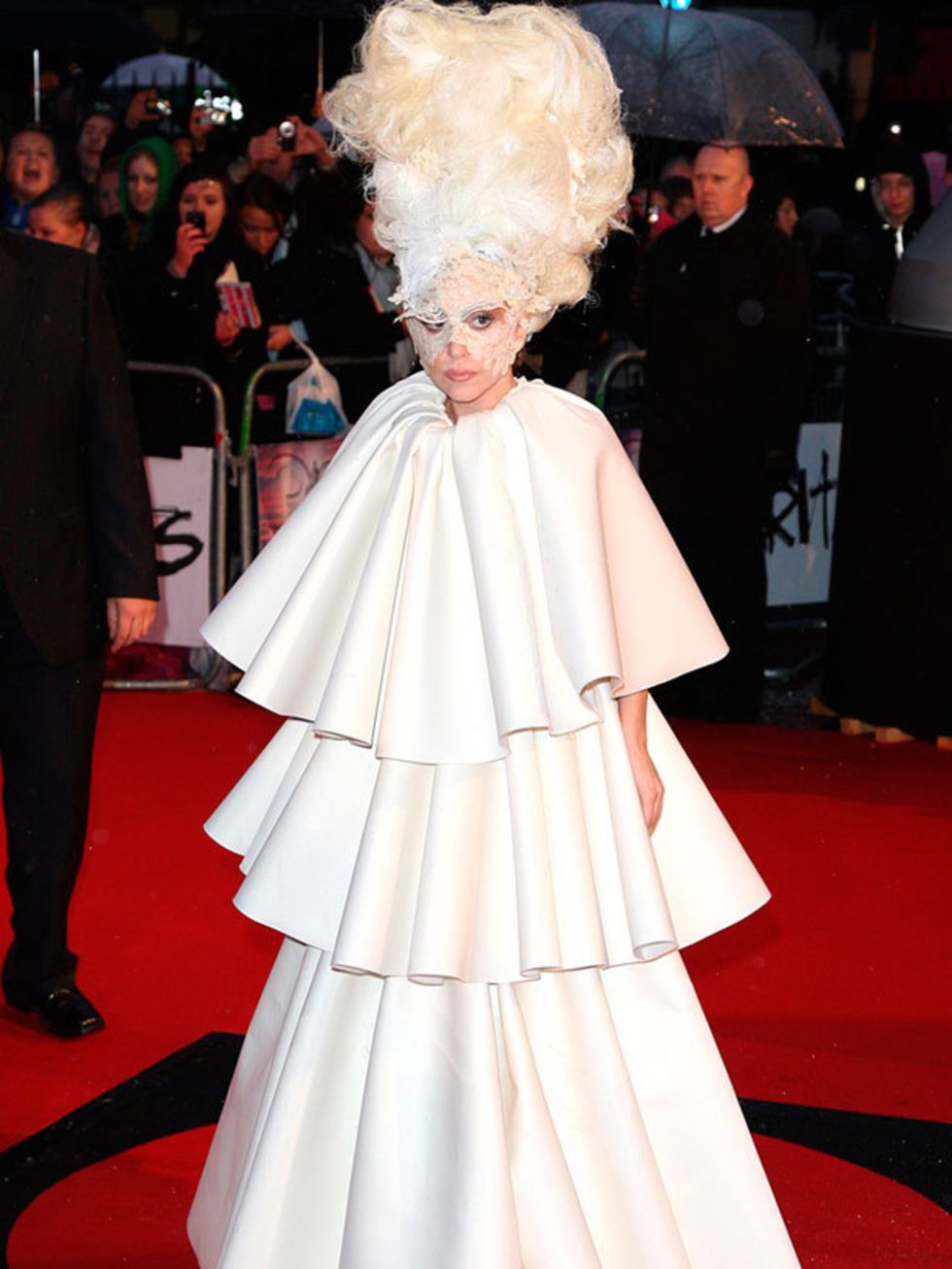 <p>Lady Gaga in a Francesco Scognamiglio over coat </p>