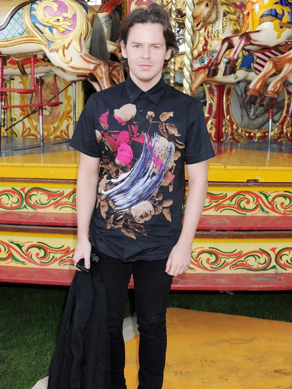 <p>Christopher Kane at the Veuve Clicquot Gold Cup Polo</p>