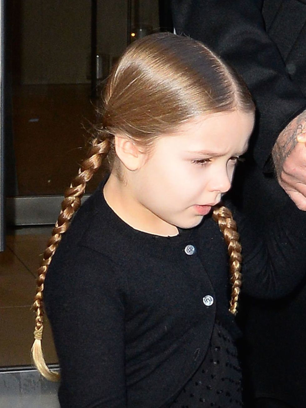 Harper Beckham out and about before the Victoria Beckham AW16 show in New York, February 2016.