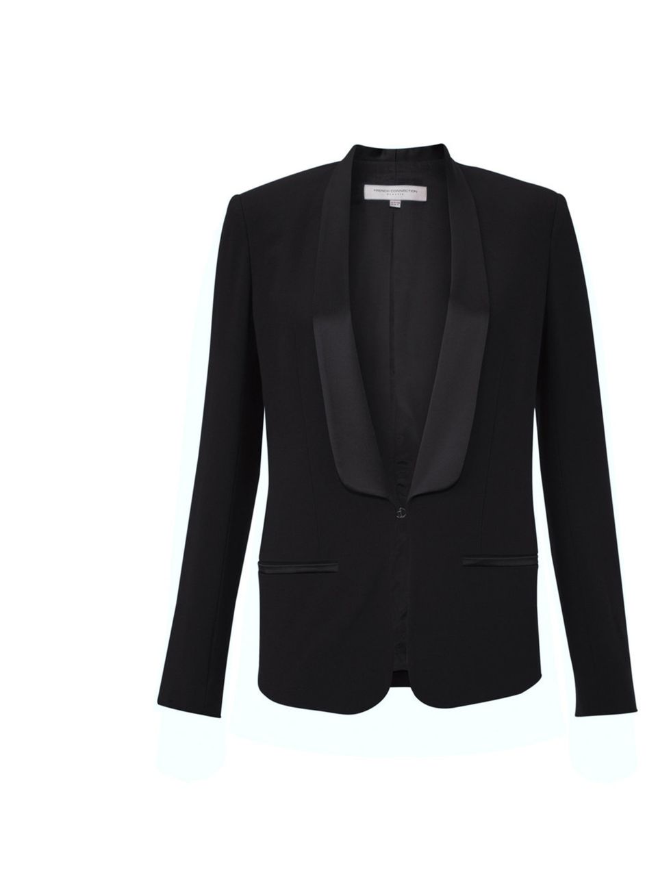 <p>French Connection tuxedo blazer £150</p><p>For stockists call 0844 557 3285</p>