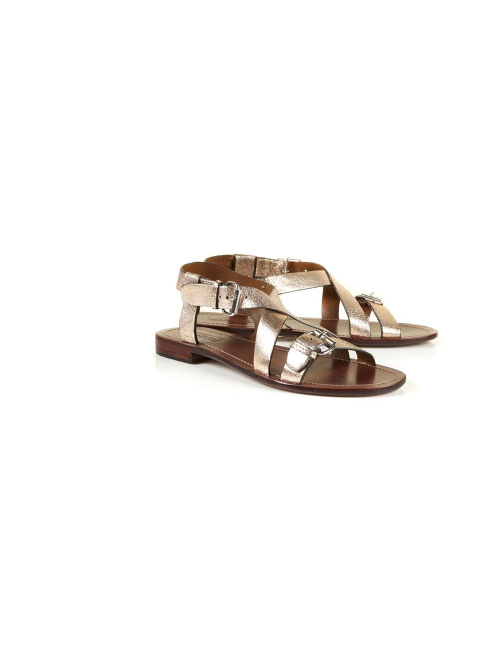 <p>Topshop metallic strappy sandals, £38</p><p><a href="http://shopping.elleuk.com/browse?fts=topshop+florida+sandals">BUY NOW</a></p>