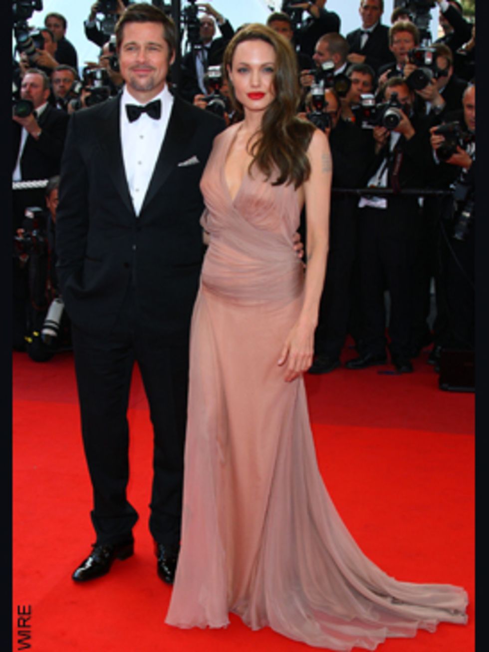 <p>Angelina Jolie and Brad Pitt</p>