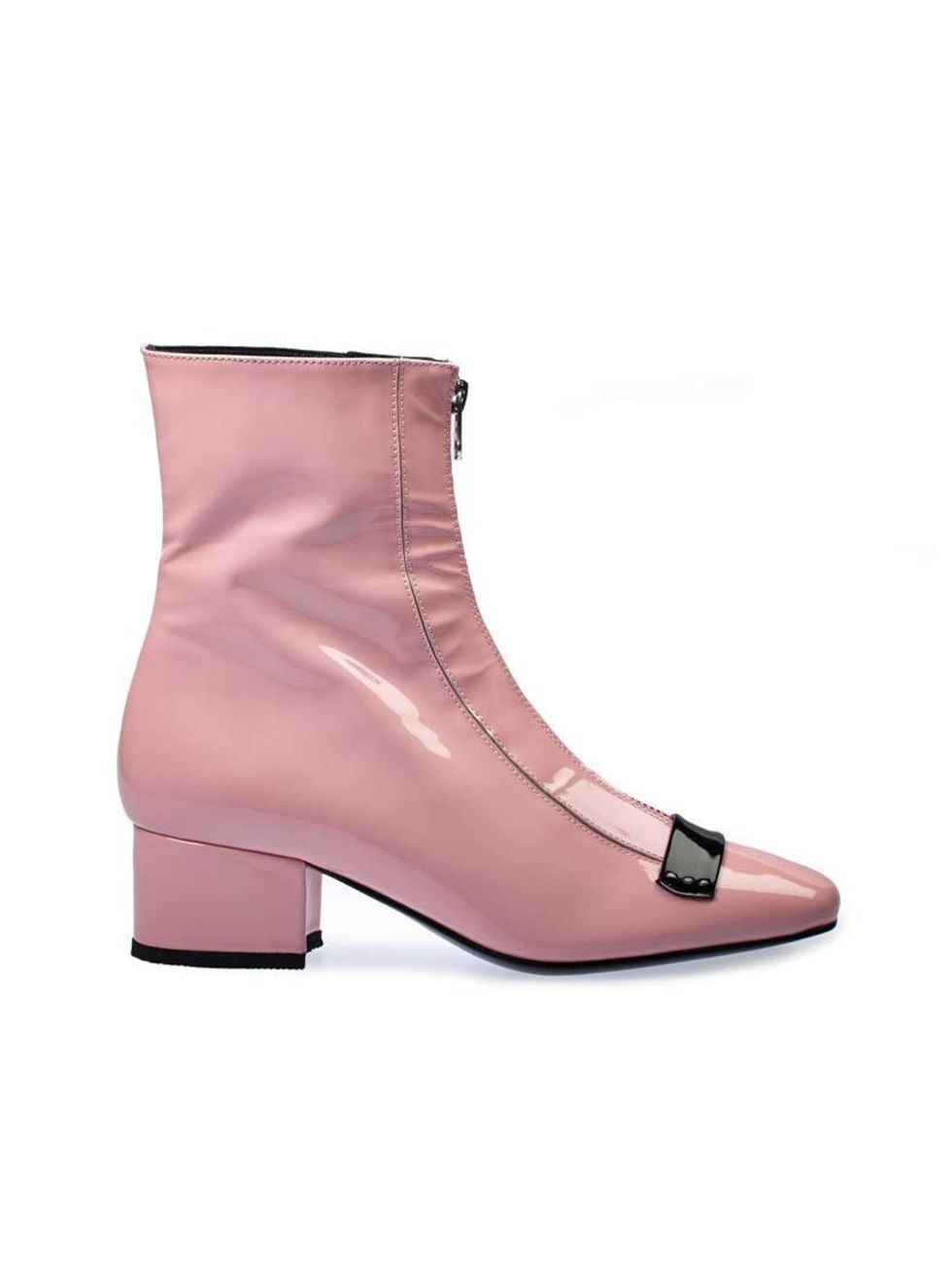 <p>Powder-pink ankle boots might seem a bit out there, but try them with mid-blue jeans and navy peacoat. You might just surprise yourself. </p>

<p> </p>

<p><a href="http://www.dorateymur.com/aw-14-15-shop/double-delta.html" target="_blank">Dorateymur</