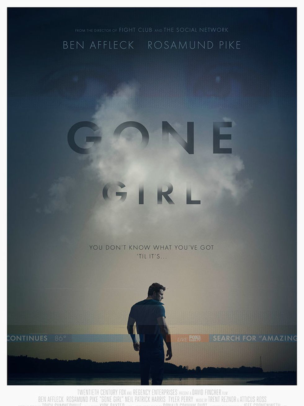 <p><strong>FILM  Gone Girl </strong></p>

<p>Adapted from the popular novel by Gillian Flynn, get wrapped up in the highly anticipated film version of Gone Girl.</p>

<p>When Amy Dunne goes missing, suspected dead on the day of her fifth wedding annivers