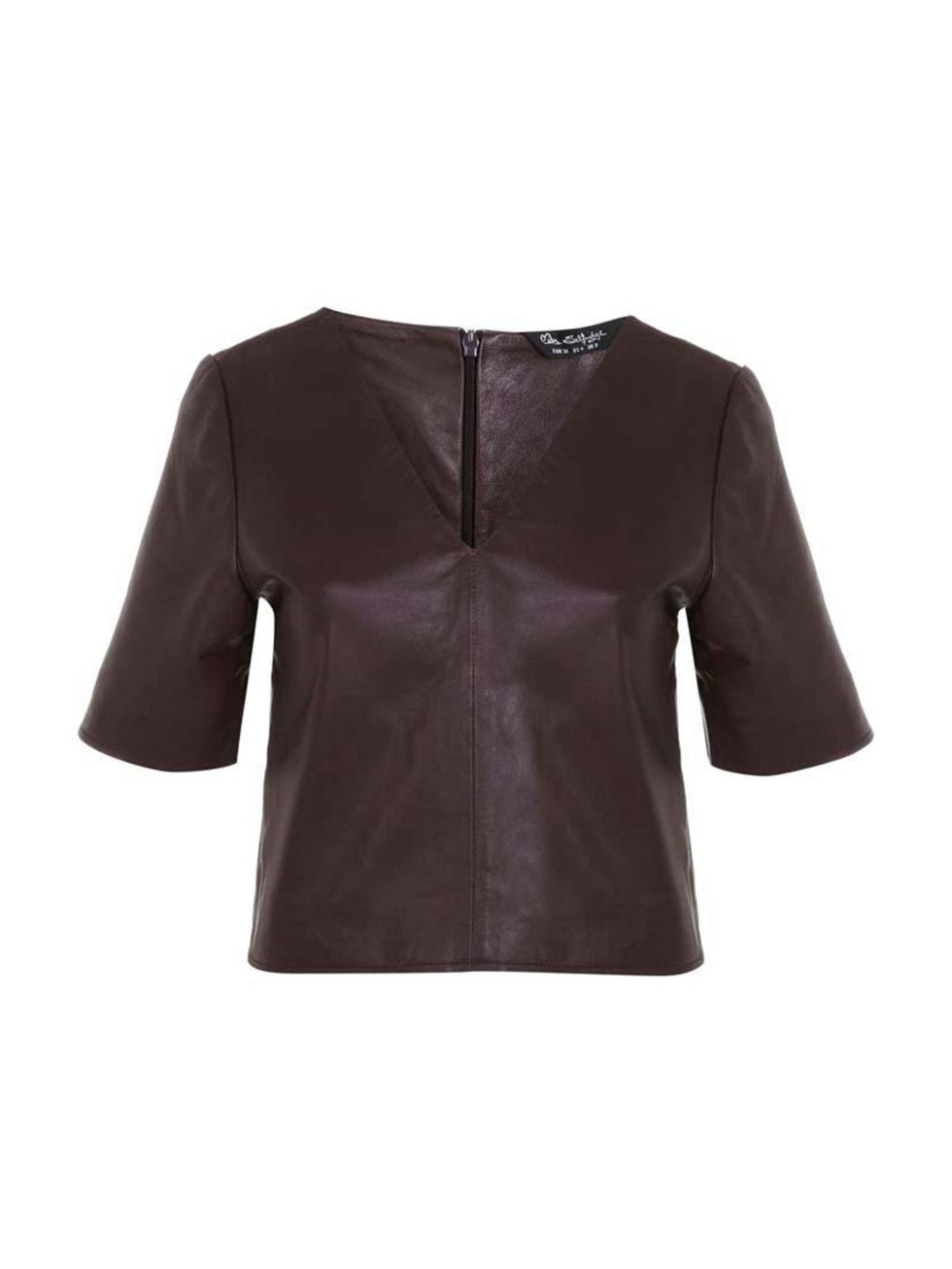 <p>Associate Health & Beauty Editor Amy Lawrenson couldn't resist this little leather tee - perfect for autumn layering.</p>

<p> </p>

<p><a href="http://www.missselfridge.com/en/msuk/product/new-in-299046/clothing-299139/burgundy-v-neck-leather-tee-3255