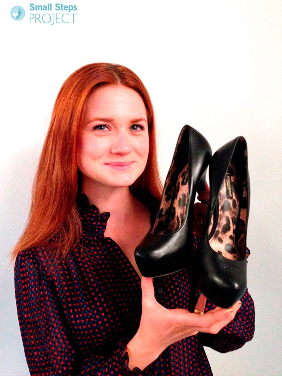<p><a href="http://www.smallstepsproject.org/portfolio/bonnie-wright/">Bonnie Wright</a> with her shoes.</p>