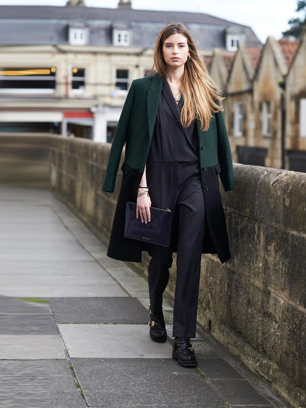 <p>Emma Hodgson, Bath</p><p>&amp;OtherStories Coat, ASOS Cotton Jumpsuit, Freedom at Topshop Jewellery, Whistles bag</p><p><a href="http://www.elleuk.com/magazine">(featured in the January Issue of ELLE)</a></p><p><em><a href="http://www.elleuk.com/style/
