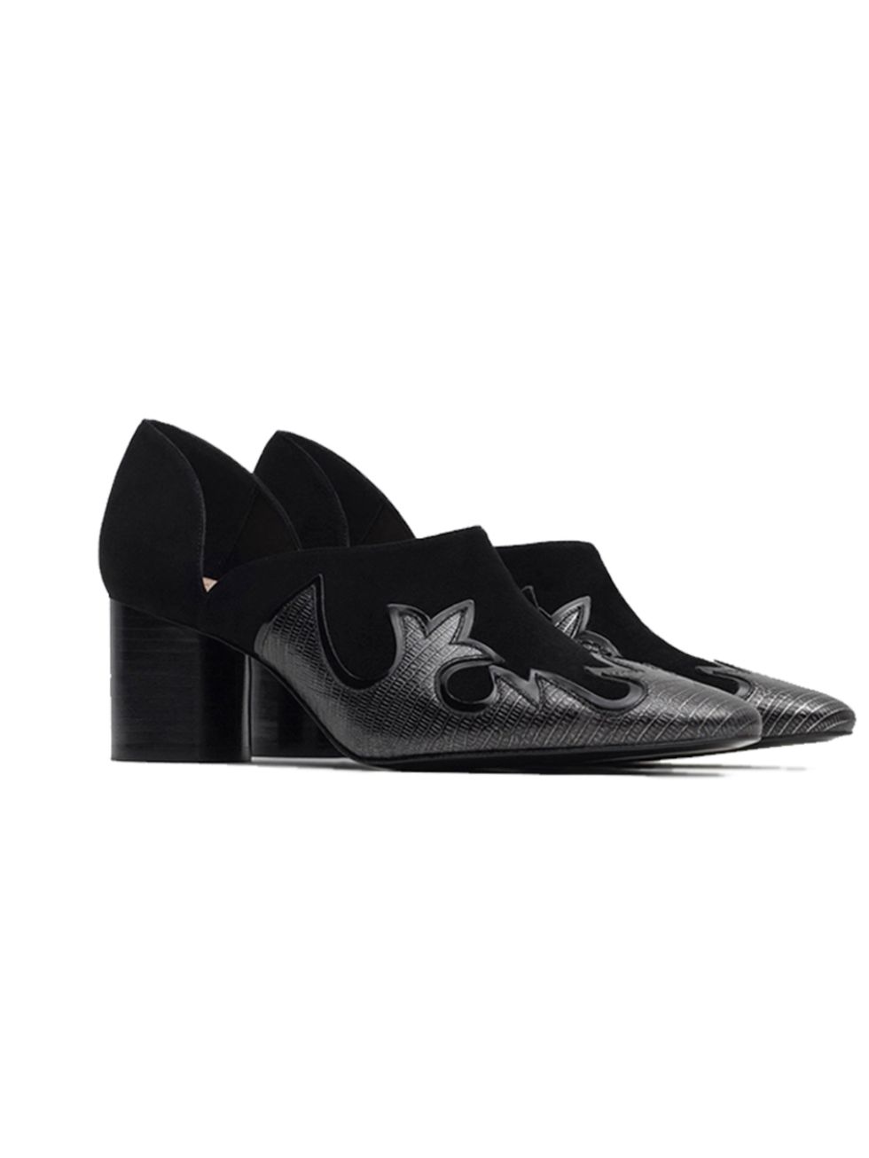 <p>Fashion Intern Emi Papanikola will be wearing these cowboy-inspired beauties with flared denim trousers for a 1970s look.</p>

<p><a href="http://www.zara.com/uk/en/new-in/woman/view-all/high-heel-shoes-with-cowboy-detail-c756542p2901041.html" target="