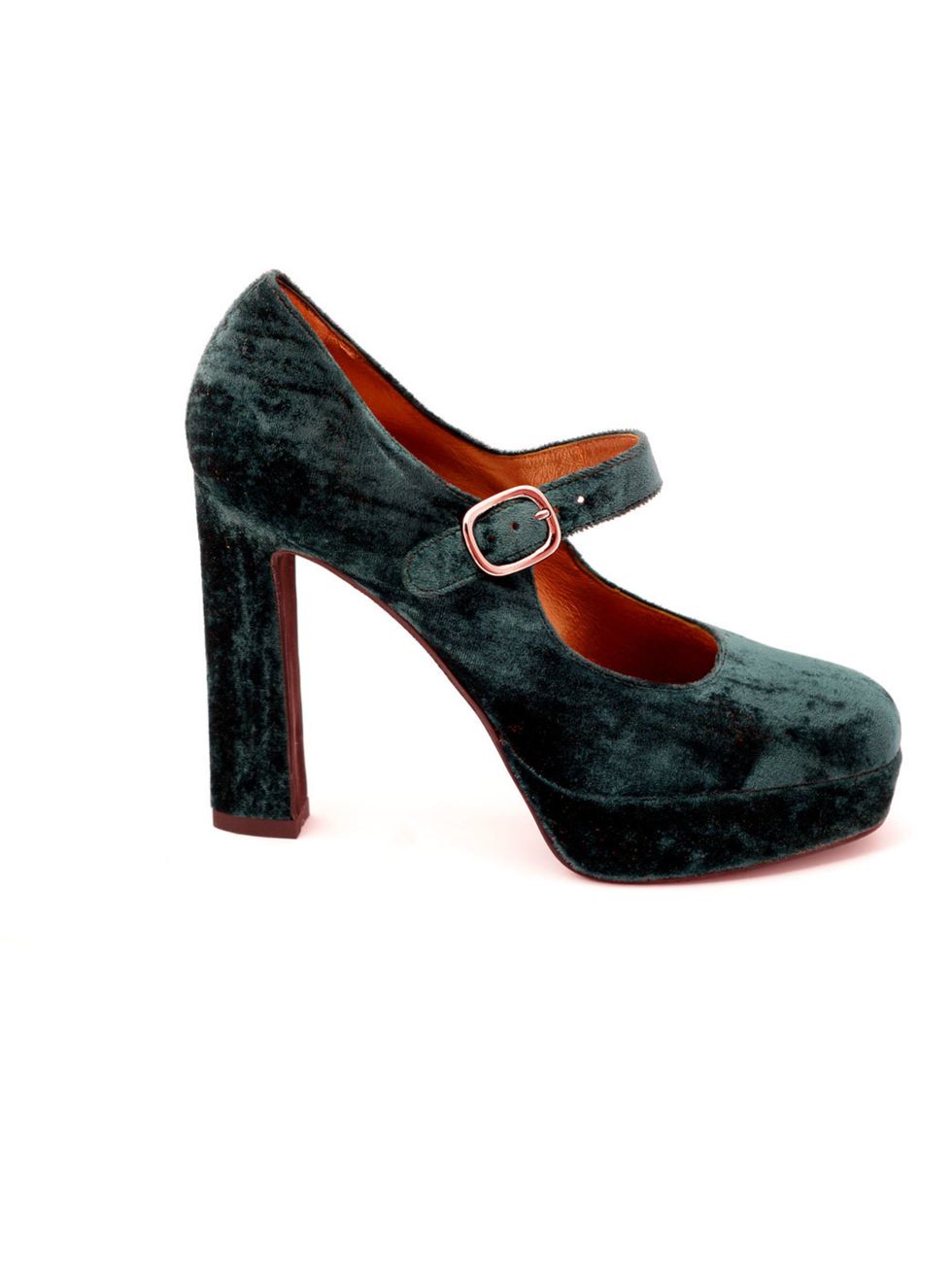<p>Ursula Mascaro velvet Mary-Jane shoes, £189, for stockists call 020 7493 8224</p>