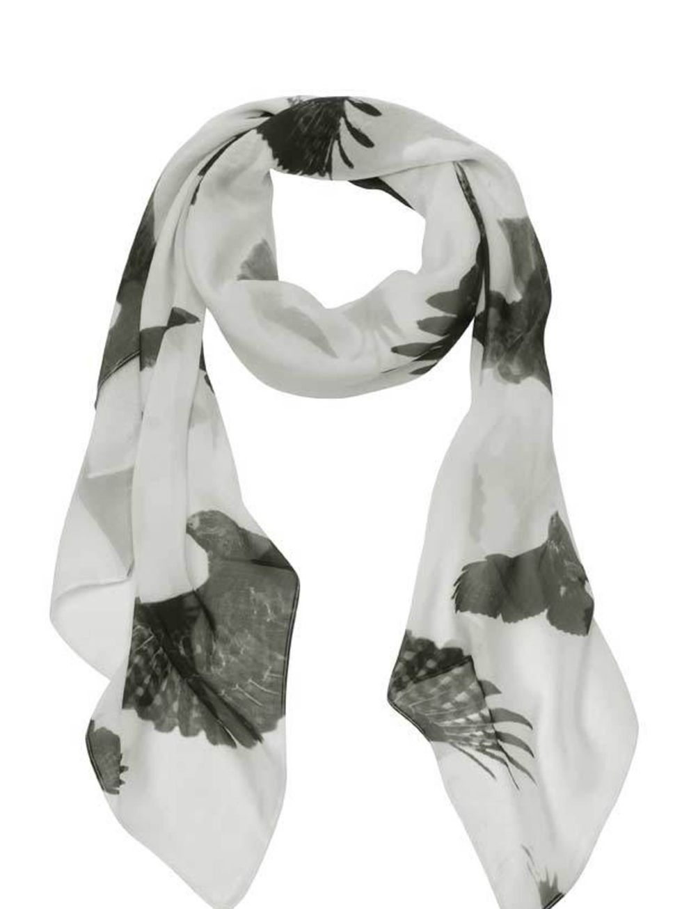 <p>Thanks to the unpredictable weather, dressing can be a little tricky right now. But a simple printed scarf will instantly update your look and can be worn with pretty much everything. <a href="http://www.dirtyprettythings.uk.com/">Dirty Pretty Things</