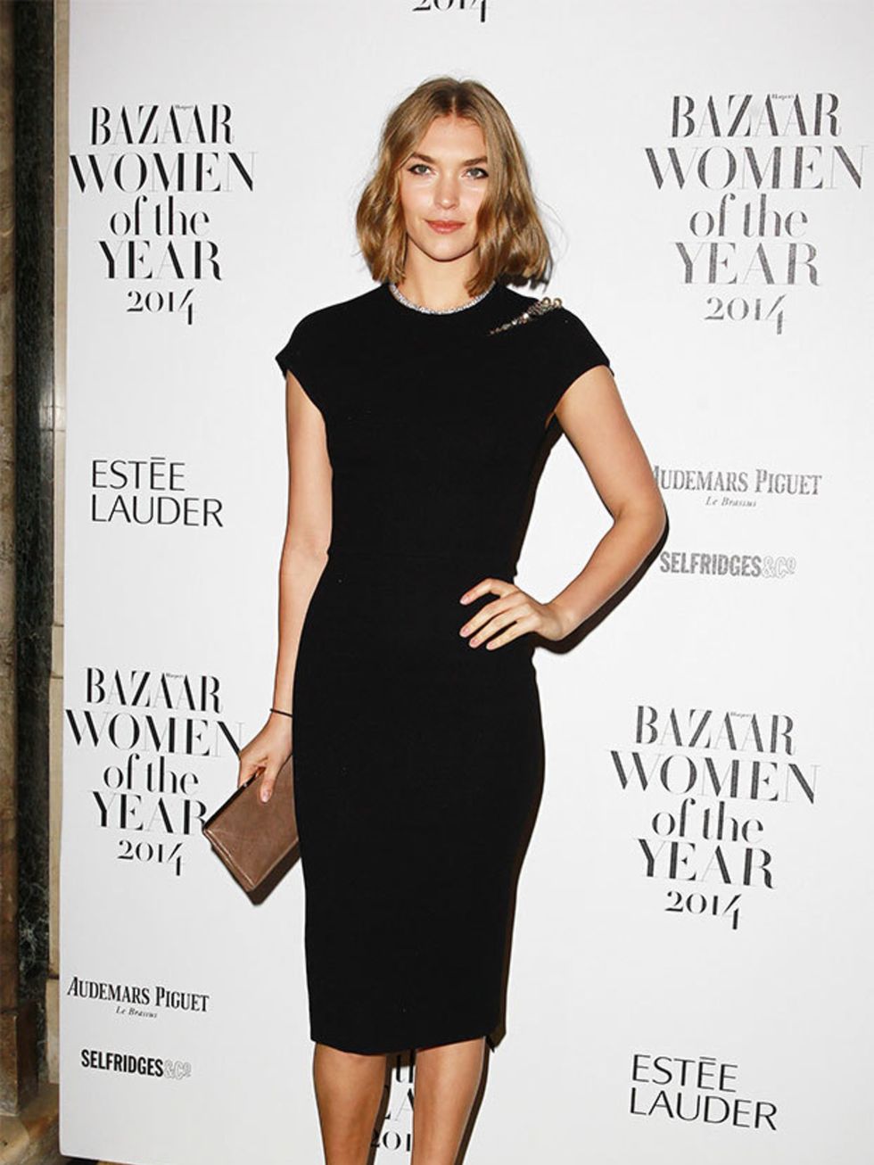 <p>Arizona Muse at the Harper's Bazaar Women Of The Year Awards 2014.</p>