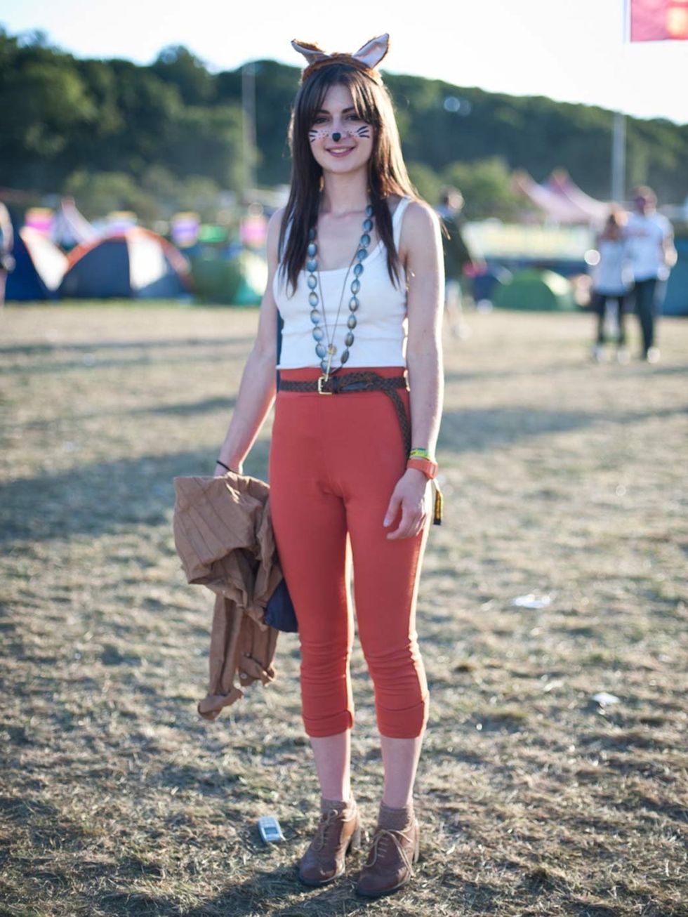 <p>Jess, 20. Trousers from eBay, Office shoes, Dad's belt, Mother's necklace, Uniqlo socks.</p>
