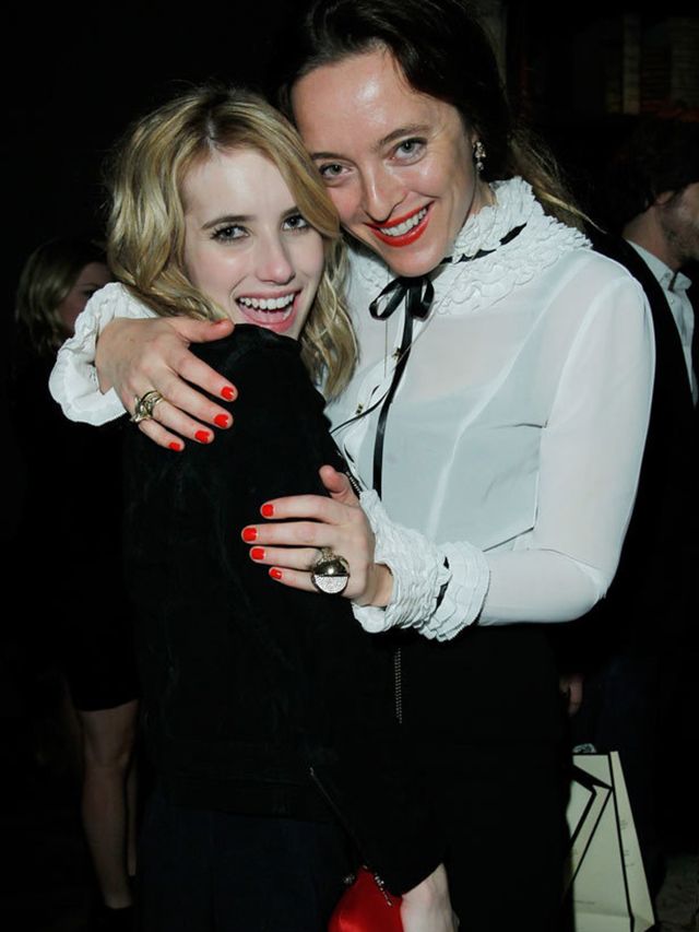 <p>Alice Temperley and Emma Roberts in LA</p>