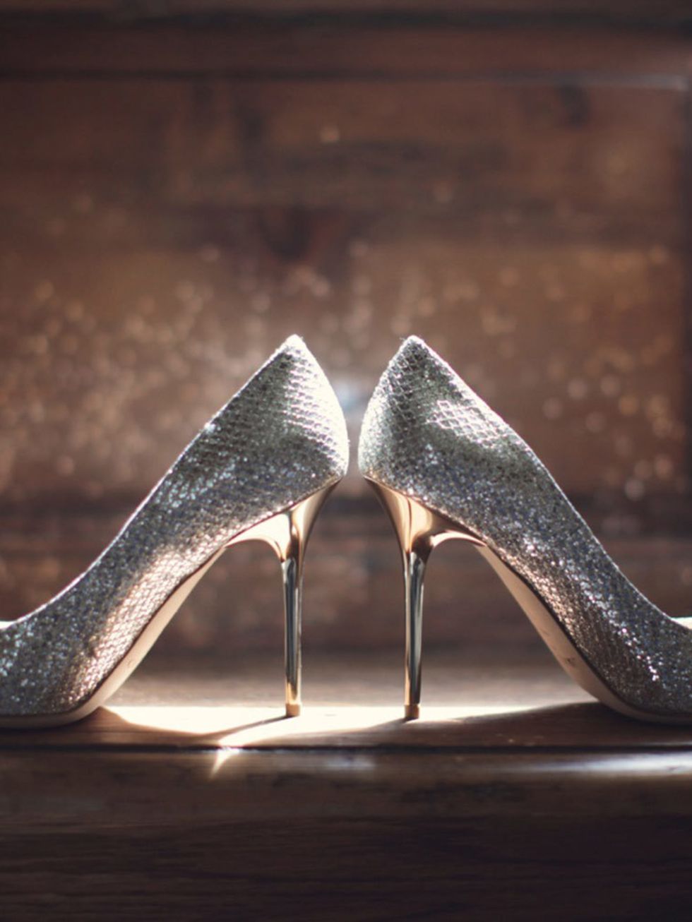 <p>My wedding shoes were Jimmy Choo, a gift from my stepmum.</p>