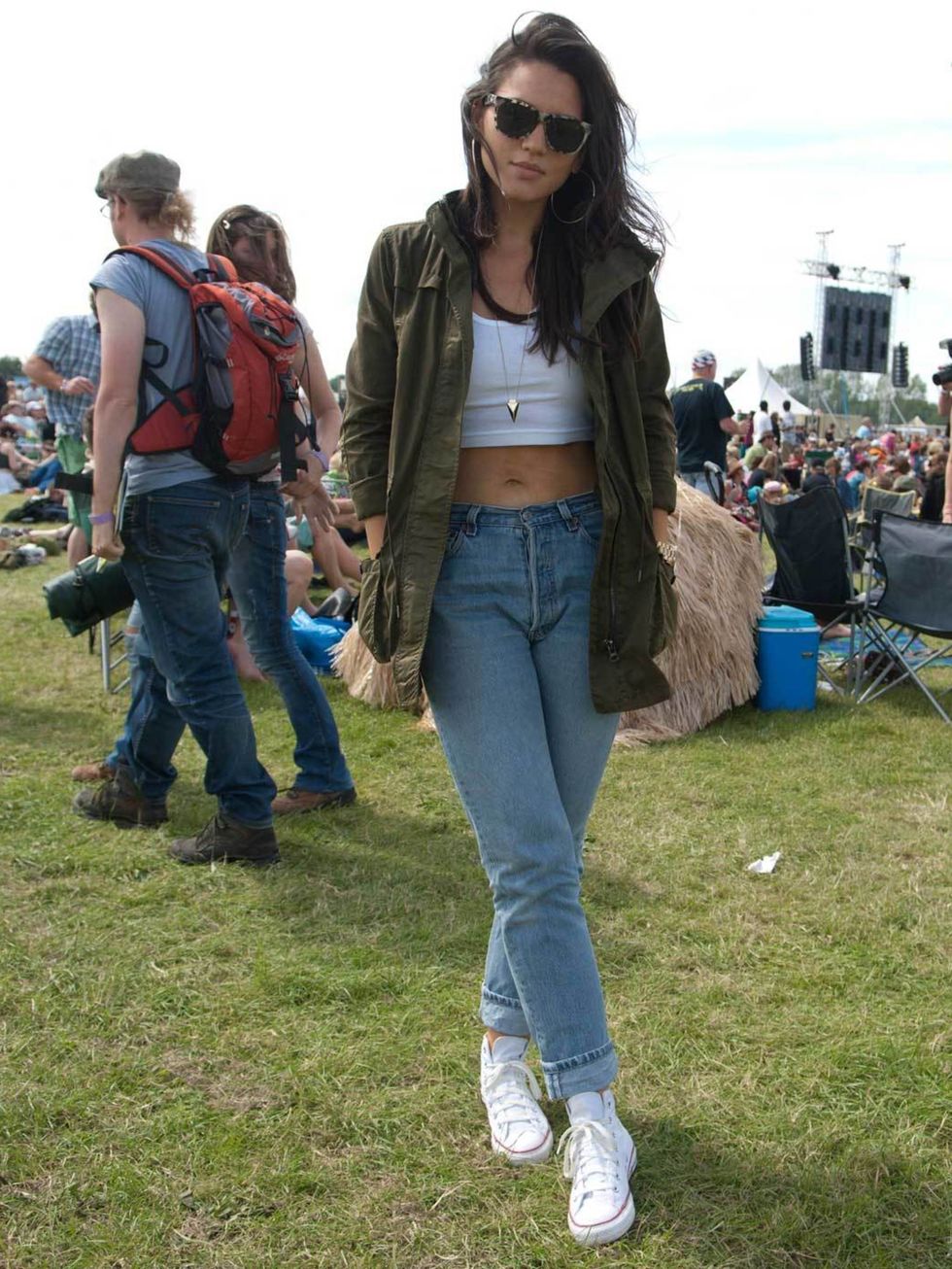 <p>Phoebe, 24, Journalist, London. Zara jacket, Topshop top, Levi's jeans, Converse shoes, Michael Kors watch.</p>