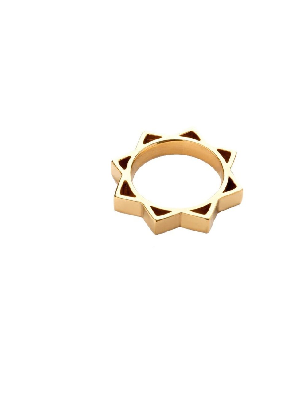<p>Henriette Lofstrom star ring, £136, at <a href="http://www.kabiri.co.uk/tiny-star-yellow-gold-ring.html">Kabiri</a></p>